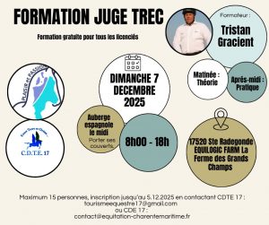 Formation juge de TREC avec Tristan Gracient @ Equilogic farm