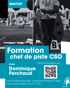 Formation Chef de piste CSO avec Dominique Ferchaud @ Lycée Saint-Antoine